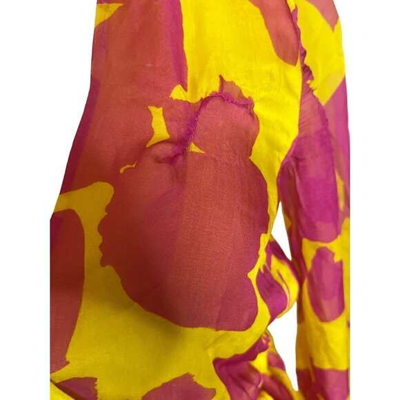 Caroline Constas Liv Maxi Dress in Yellow XSmall Womens Long Gown - Picture 7 of 15